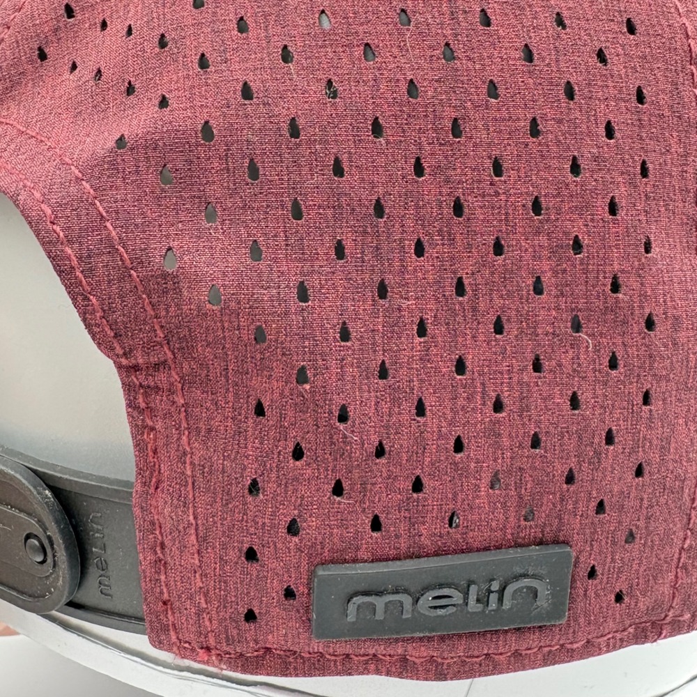 Melin A Game Hydro Snapback 58 CM Hat Men Maroon Heathered Performance Golf - Picture 6 of 10